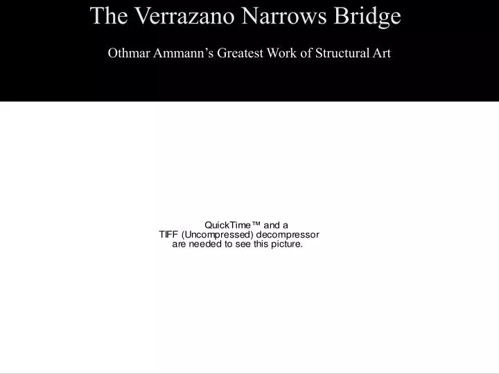the verrazano narrows bridge