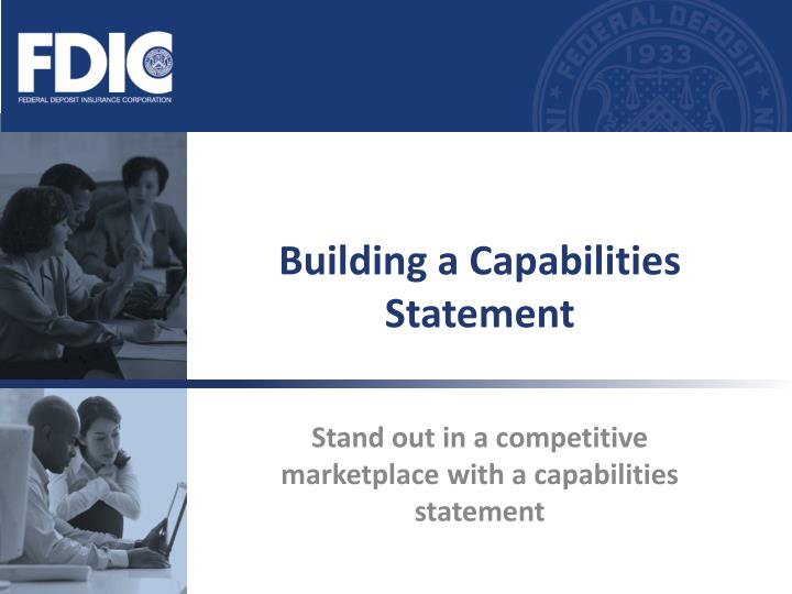 building a capabilities statement