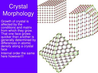 Crystal Morphology