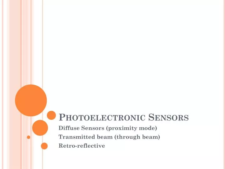 photoelectronic sensors