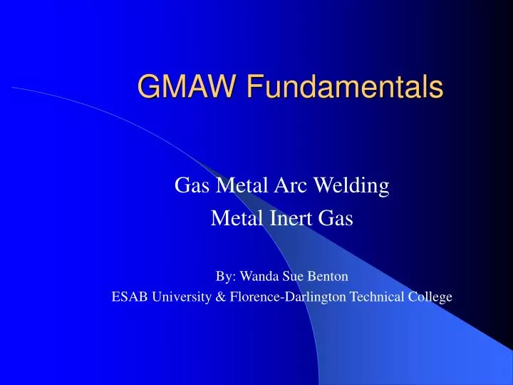 gmaw fundamentals