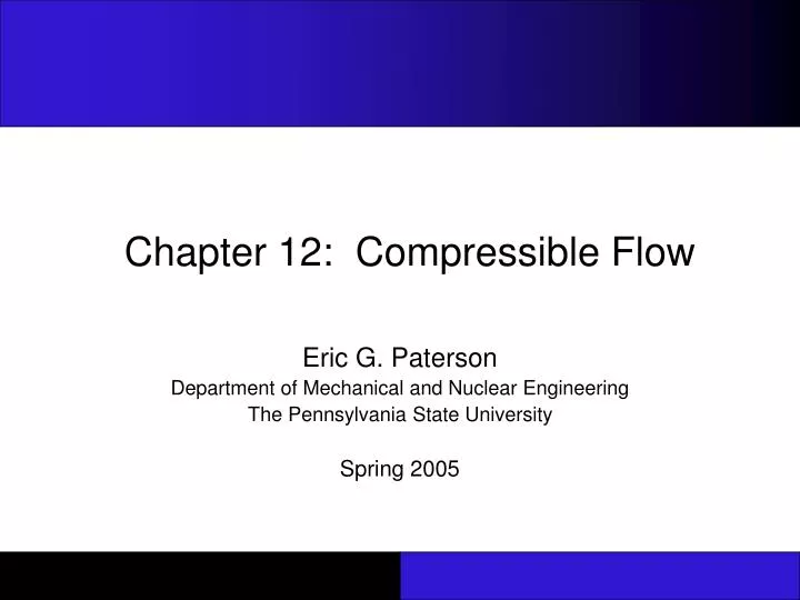 chapter 12 compressible flow