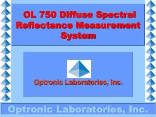 OL 750 Diffuse Spectral Reflectance Measurement System