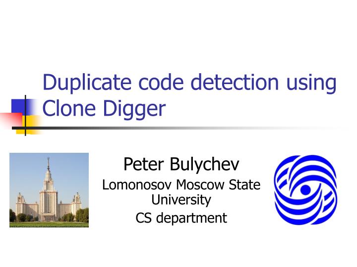 duplicate code detection using clone digger