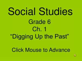 Social Studies