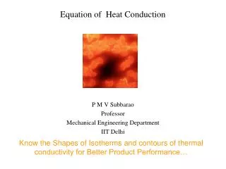 Equation of Heat Conduction