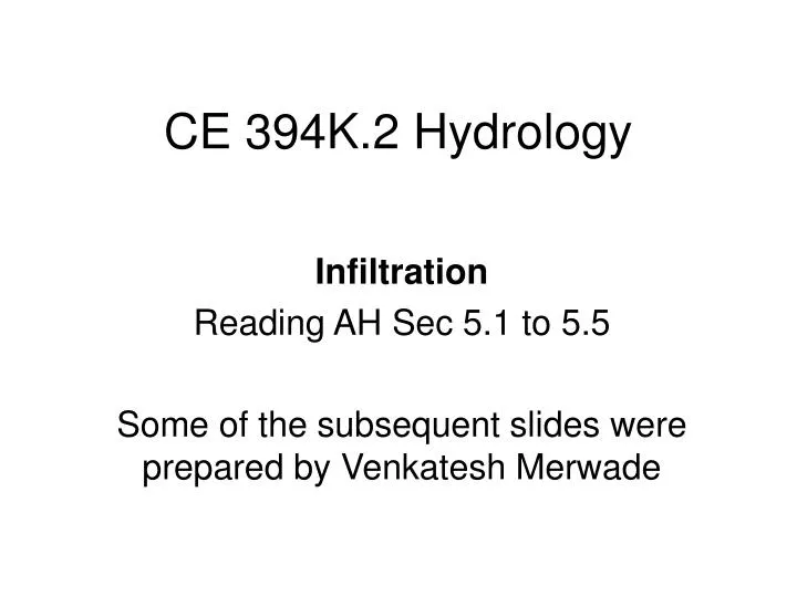 ce 394k 2 hydrology