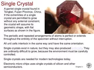 Single Crystal