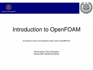 Introduction to OpenFOAM