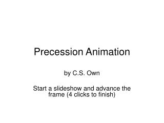 Precession Animation