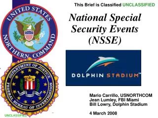 National Special Security Events (NSSE)