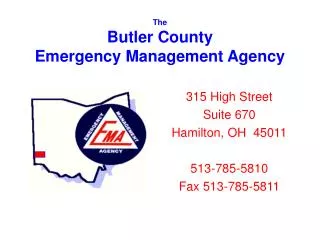 The Butler County Emergency Management Agency