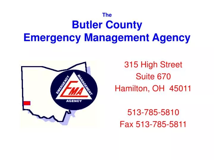 the butler county emergency management agency