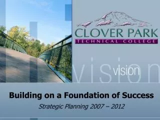 Building on a Foundation of Success