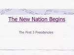 The New Nation Begins - slide 1