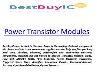 Power Transistor Modules
