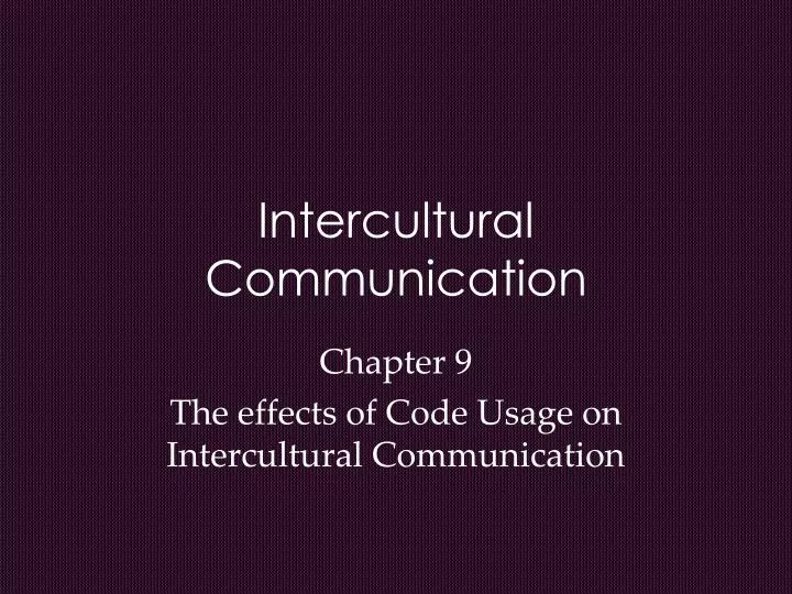 intercultural communication