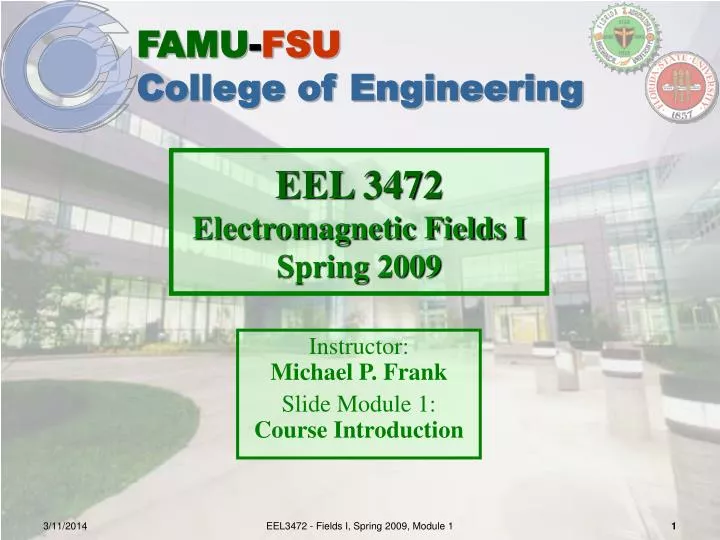eel 3472 electromagnetic fields i spring 2009