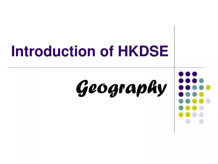 introduction of hkdse