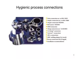 Hygienic process connections