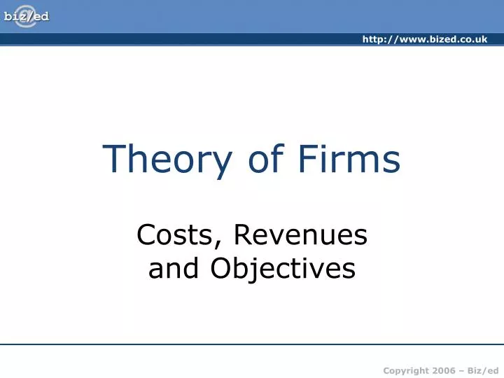 theory of firms
