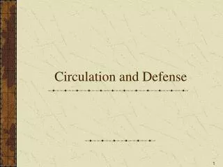 Circulation and Defense