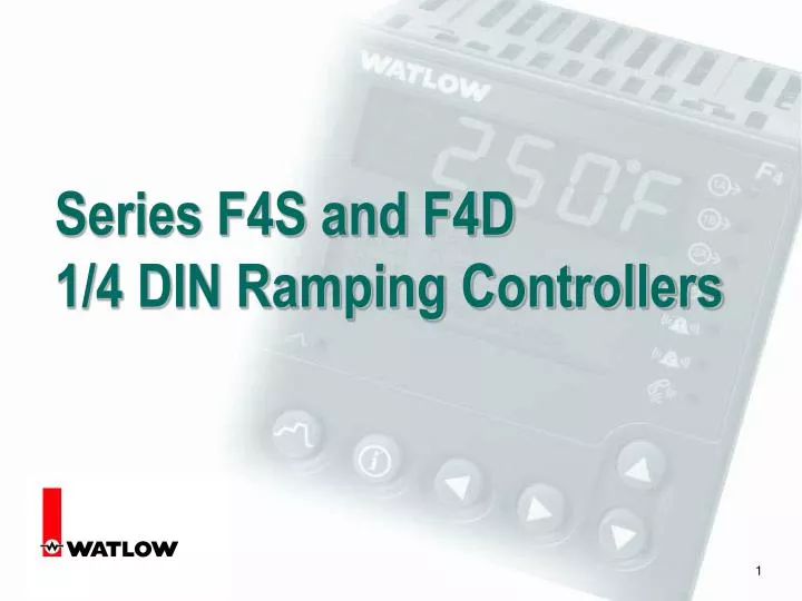 series f4s and f4d 1 4 din ramping controllers