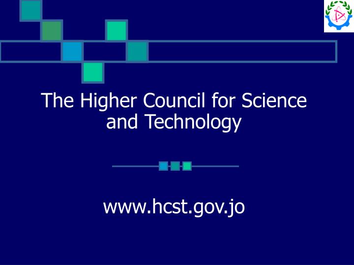 the higher council for science and technology www hcst gov jo