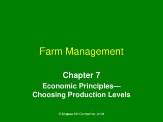 Farm Management