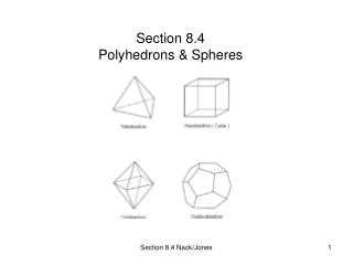 Section 8.4 Polyhedrons &amp; Spheres