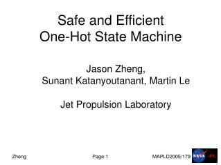 Safe and Efficient One-Hot State Machine