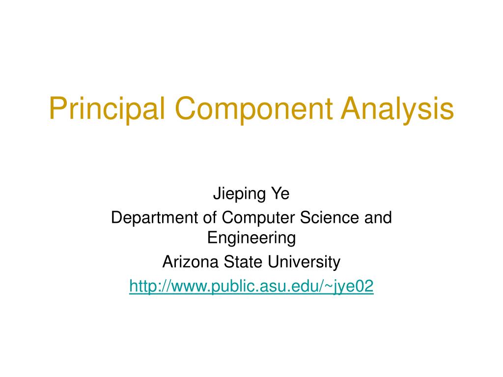PPT - Principal Component Analysis PowerPoint Presentation, free ...