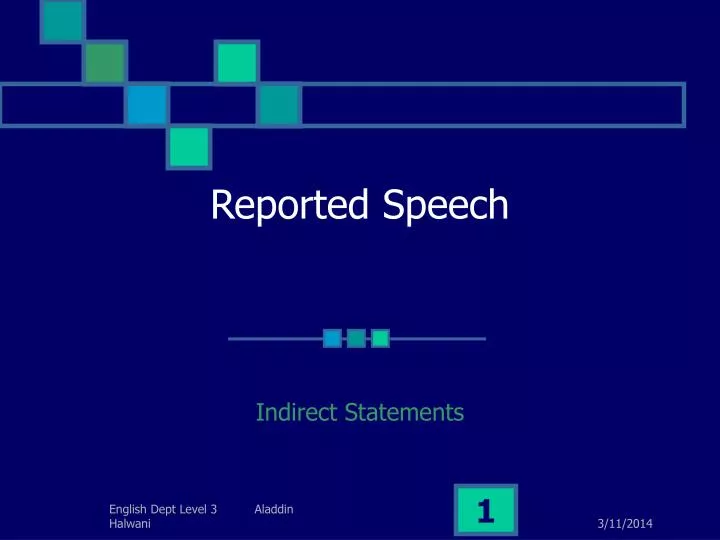 reported speech