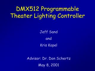 DMX512 Programmable Theater Lighting Controller
