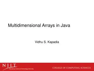 Multidimensional Arrays in Java