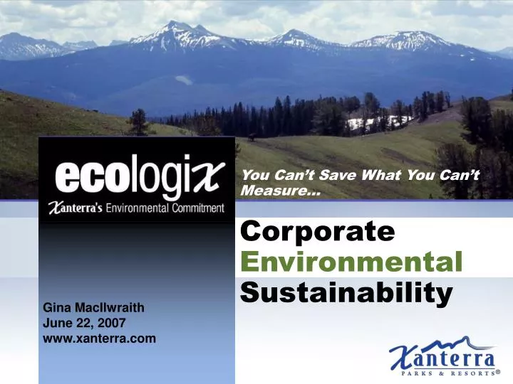 you can t save what you can t measure corporate environmental sustainability