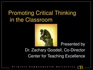 Promoting Critical Thinking in the Classroom