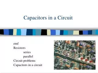 Capacitors in a Circuit