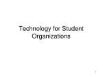 Technology for Student Organizations - slide 1