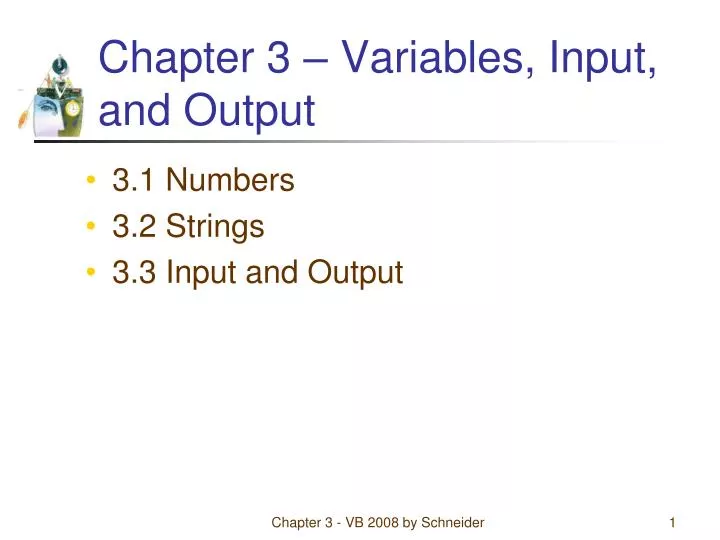 chapter 3 variables input and output