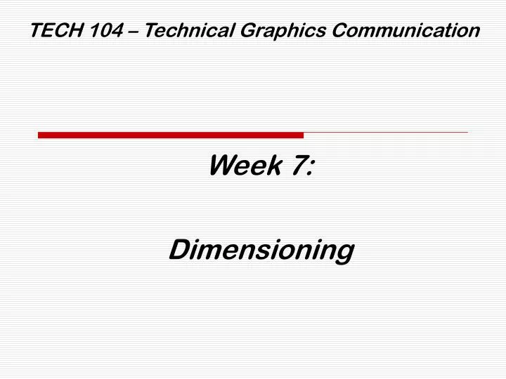 tech 104 technical graphics communication