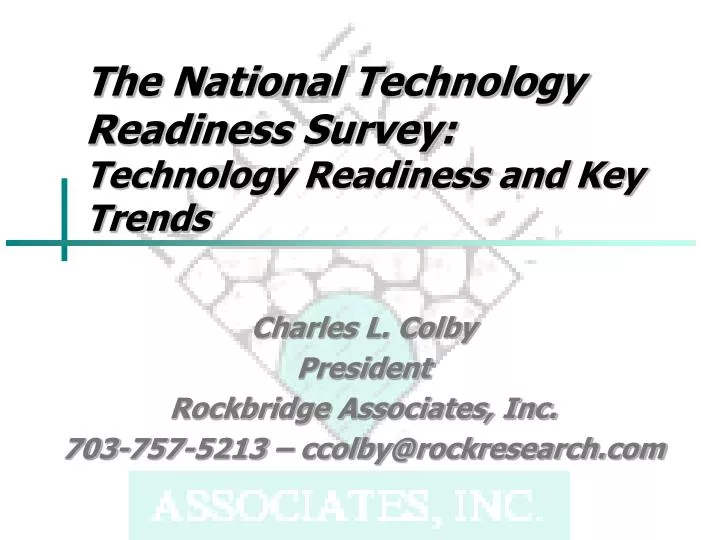 the national technology readiness survey technology readiness and key trends