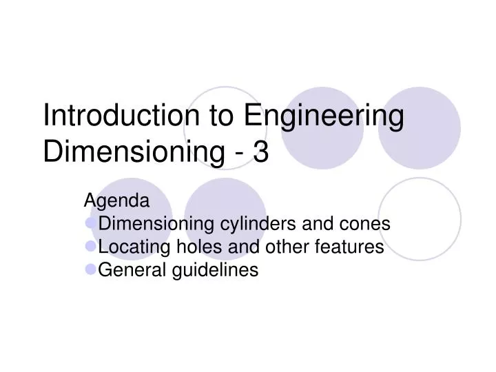 introduction to engineering dimensioning 3