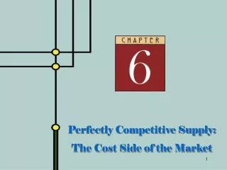 Perfectly Competitive Supply: The Cost Side of the Market