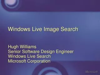 Windows Live Image Search