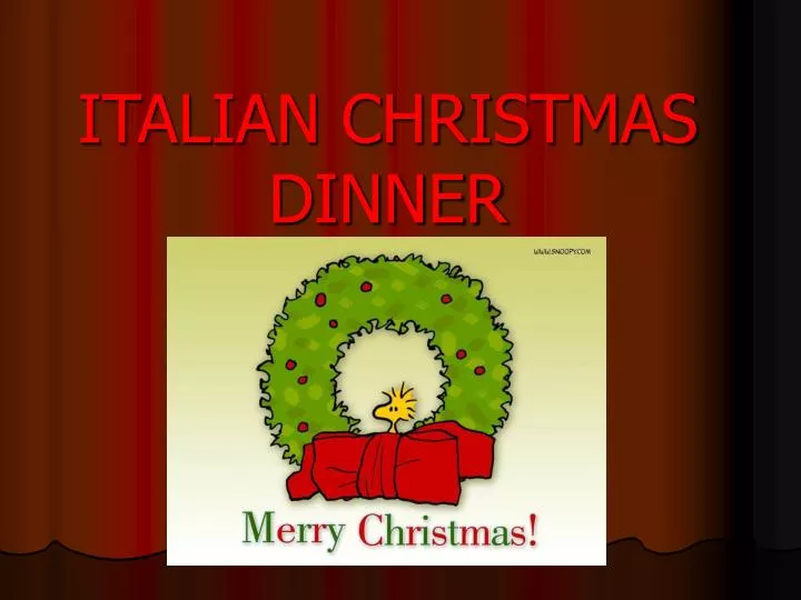 italian christmas dinner