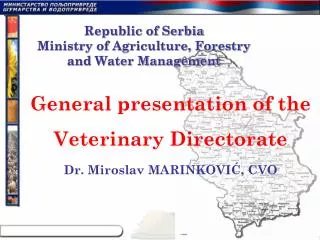 Republic of Serbia Ministry of Agriculture, Forestry and Water Management