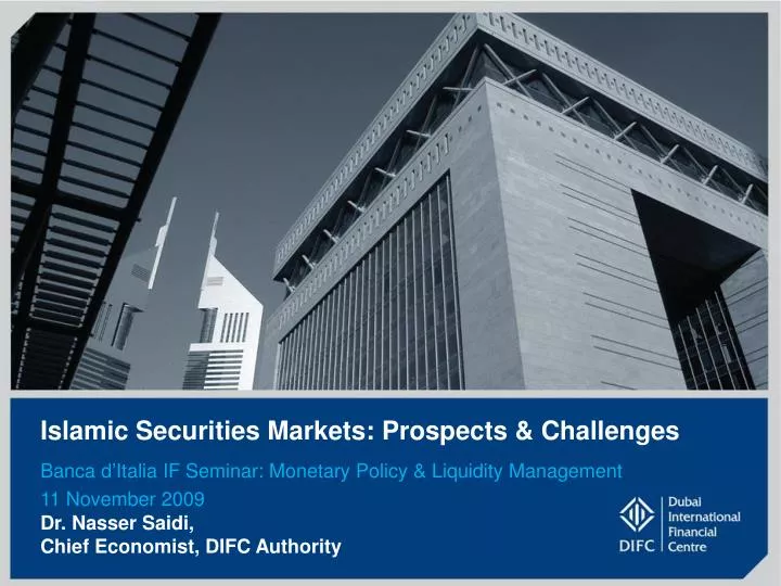 islamic securities markets prospects challenges