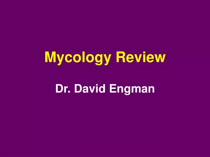 mycology review