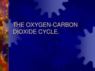 THE OXYGEN-CARBON DIOXIDE CYCLE.